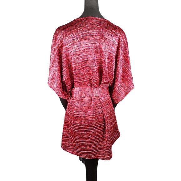 Alexis NWT Pink Tunic Belted Sunset Denise Poncho Top Sash Bow Tie XS / Small - Picture 4 of 8